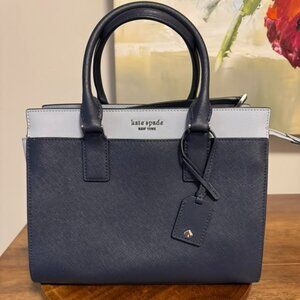 NWT Two-tone blue Kate Spade Tote